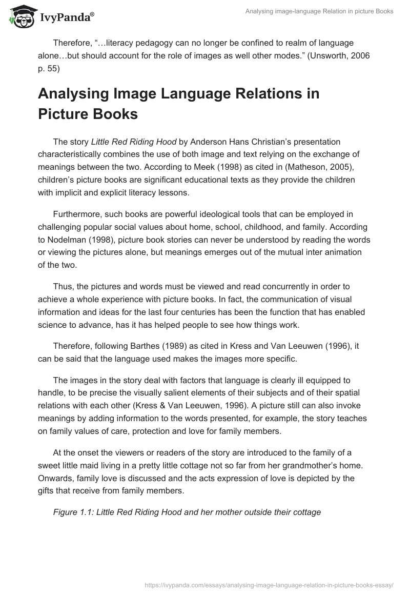 Analysing image-language Relation in picture Books. Page 3