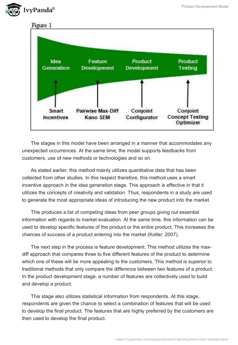 Product Development Model. Page 2