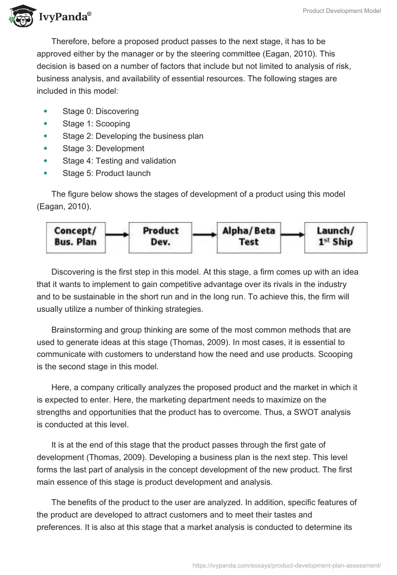 Product Development Model. Page 5