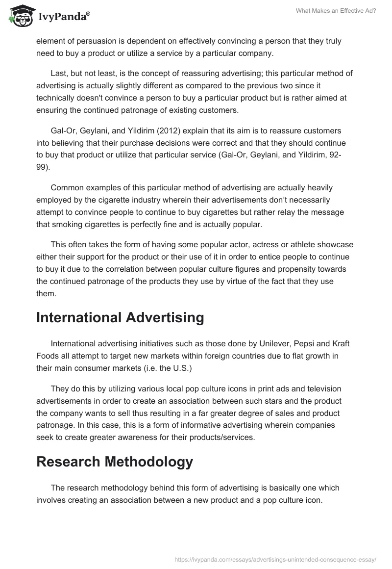 What Makes an Effective Ad?. Page 3