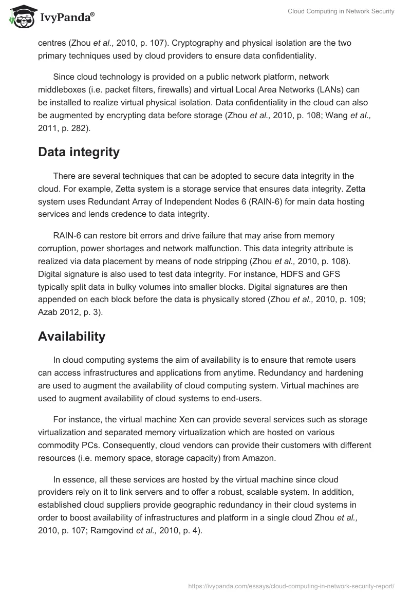 Cloud Computing in Network Security. Page 2