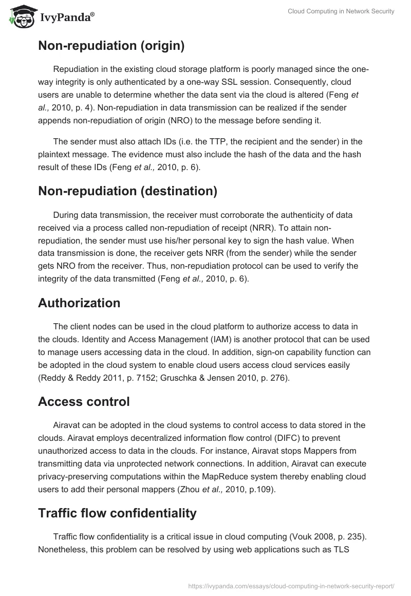 Cloud Computing in Network Security. Page 4