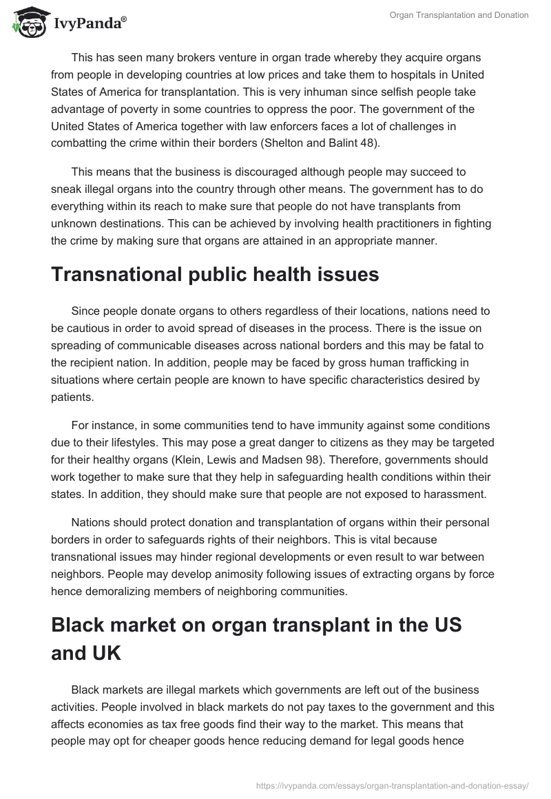 Organ Transplantation and Donation. Page 2