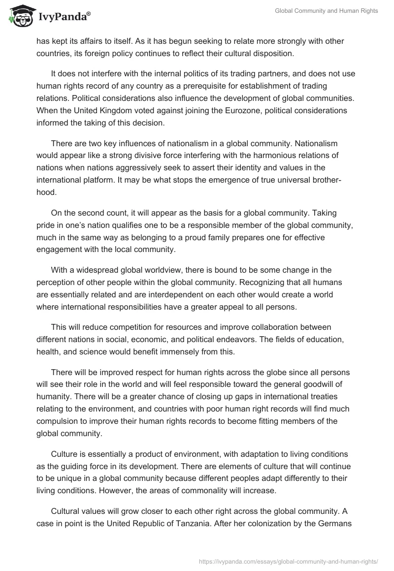 Global Community and Human Rights. Page 3