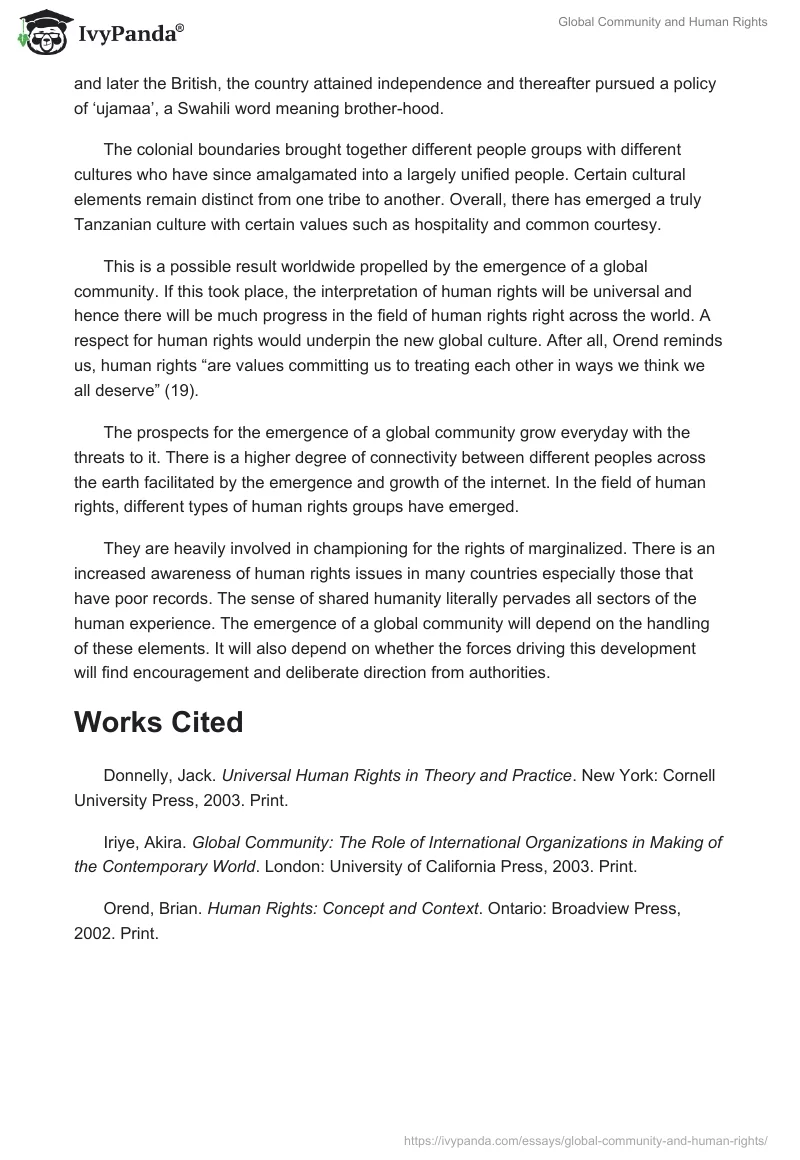 Global Community and Human Rights. Page 4