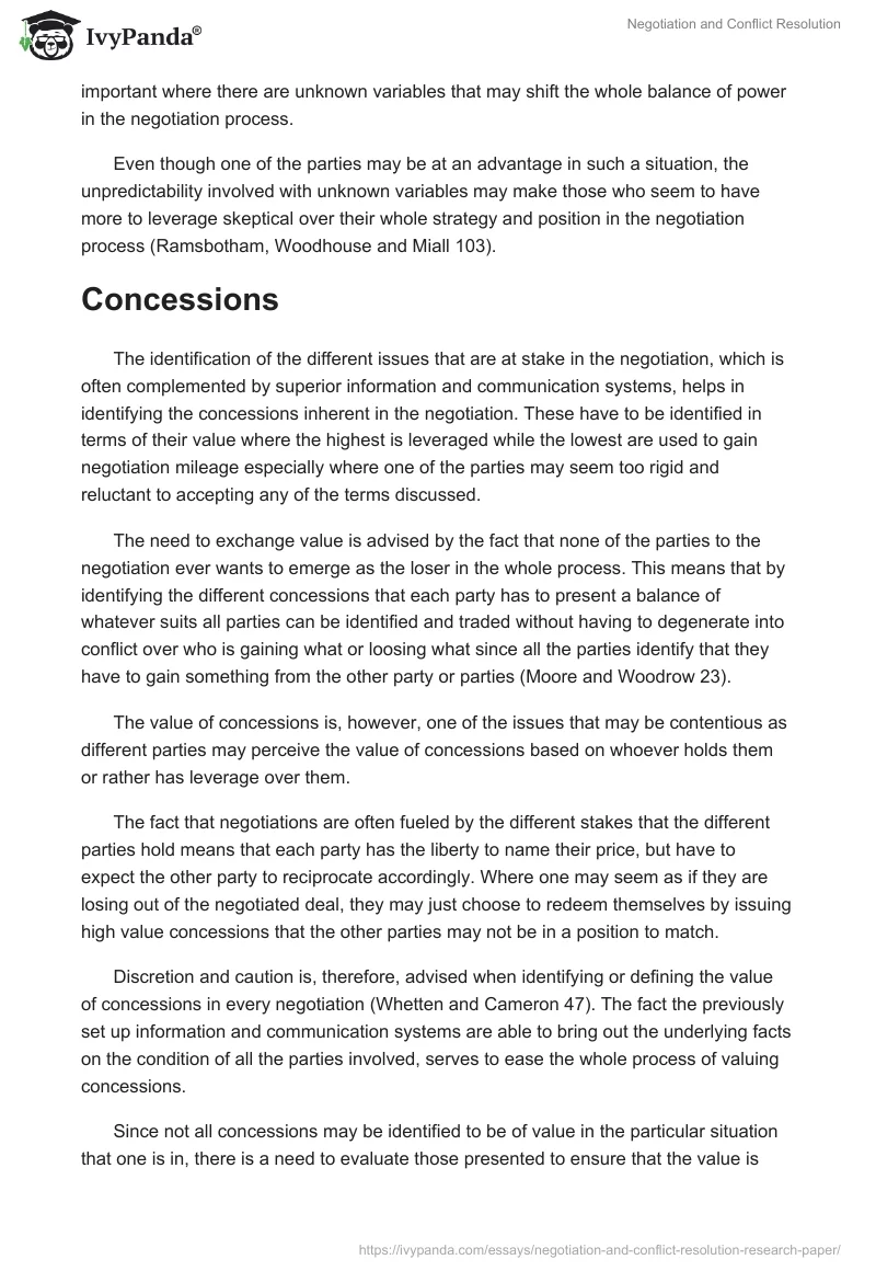 Negotiation and Conflict Resolution. Page 4