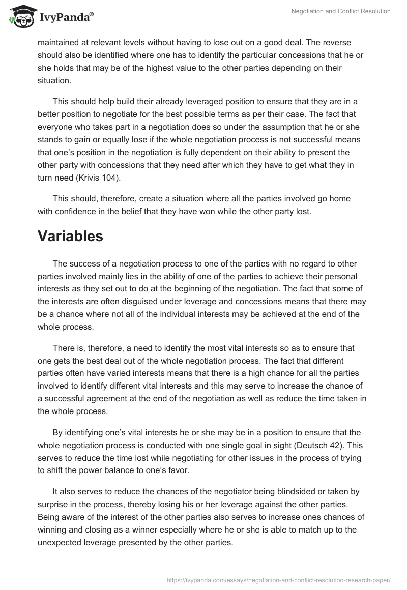 Negotiation and Conflict Resolution. Page 5