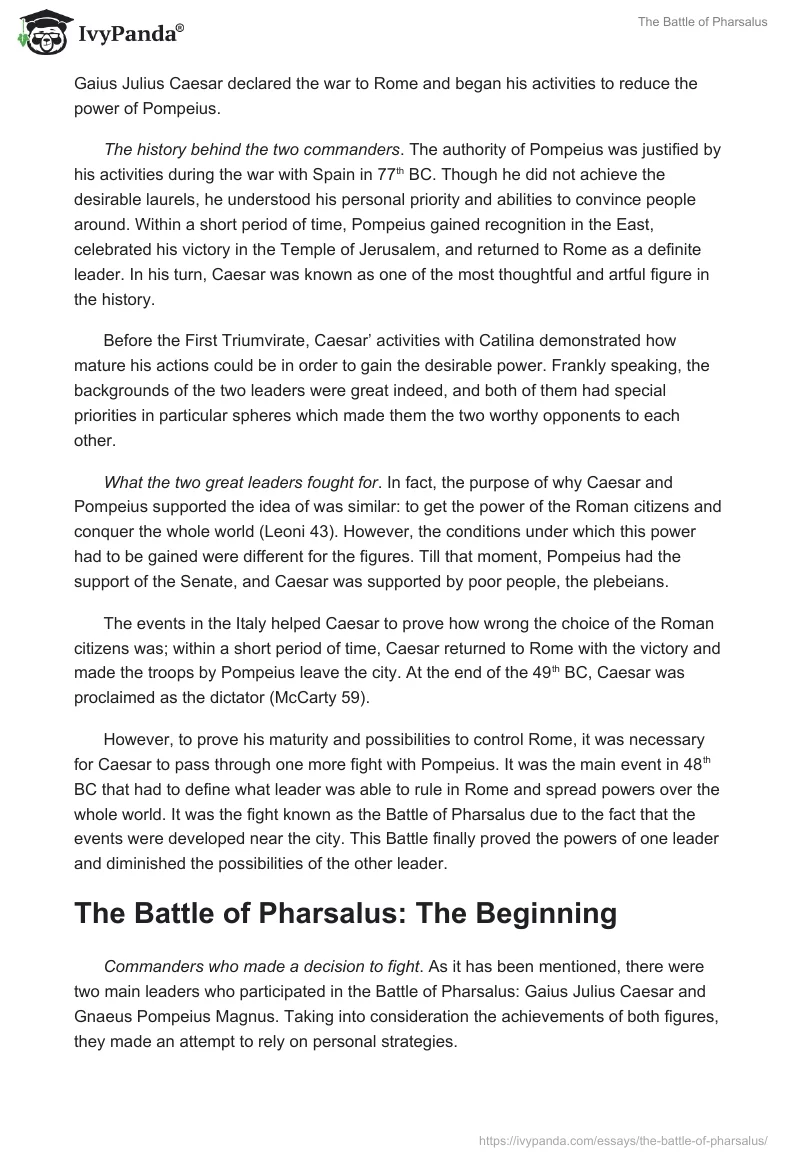The Battle of Pharsalus. Page 2