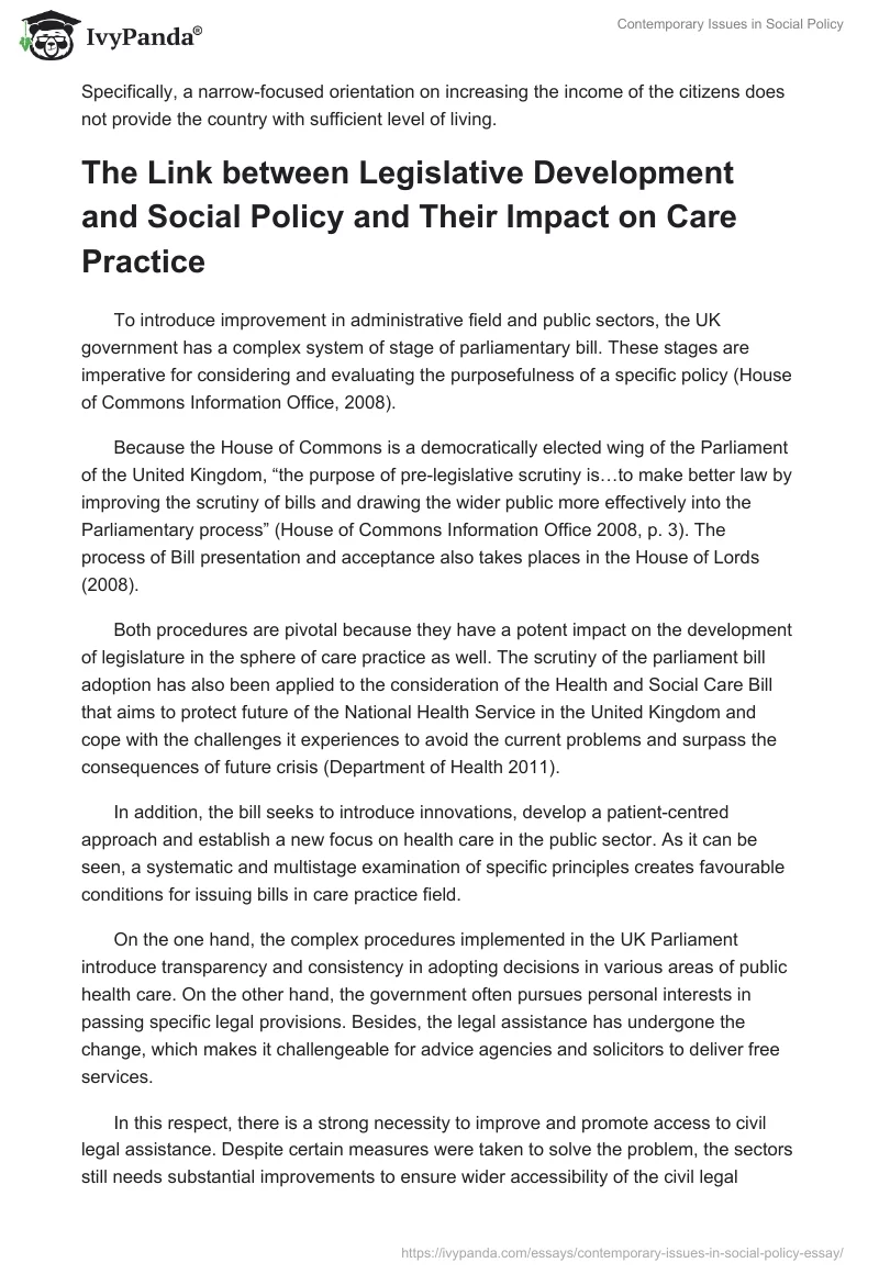 Contemporary Issues in Social Policy. Page 4