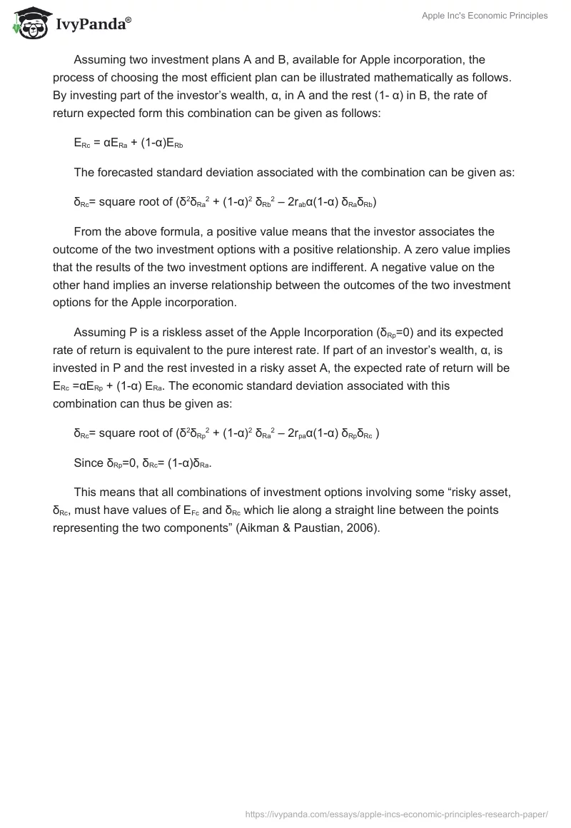 Apple Inc's Economic Principles. Page 4