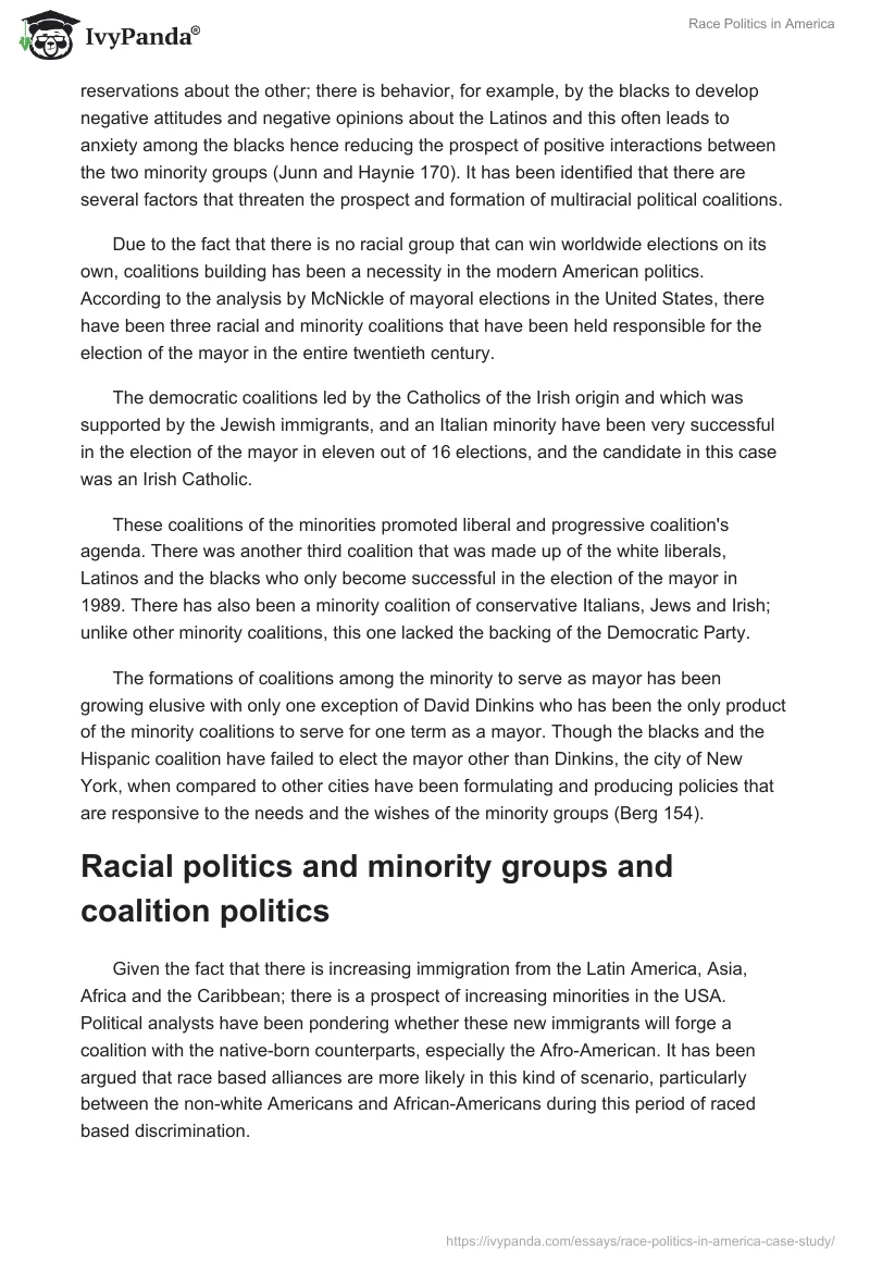 Race Politics in America. Page 3
