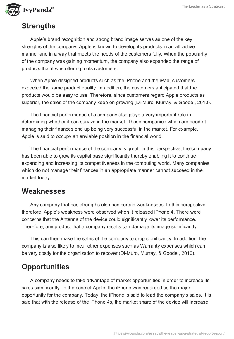 The Leader as a Strategist. Page 4