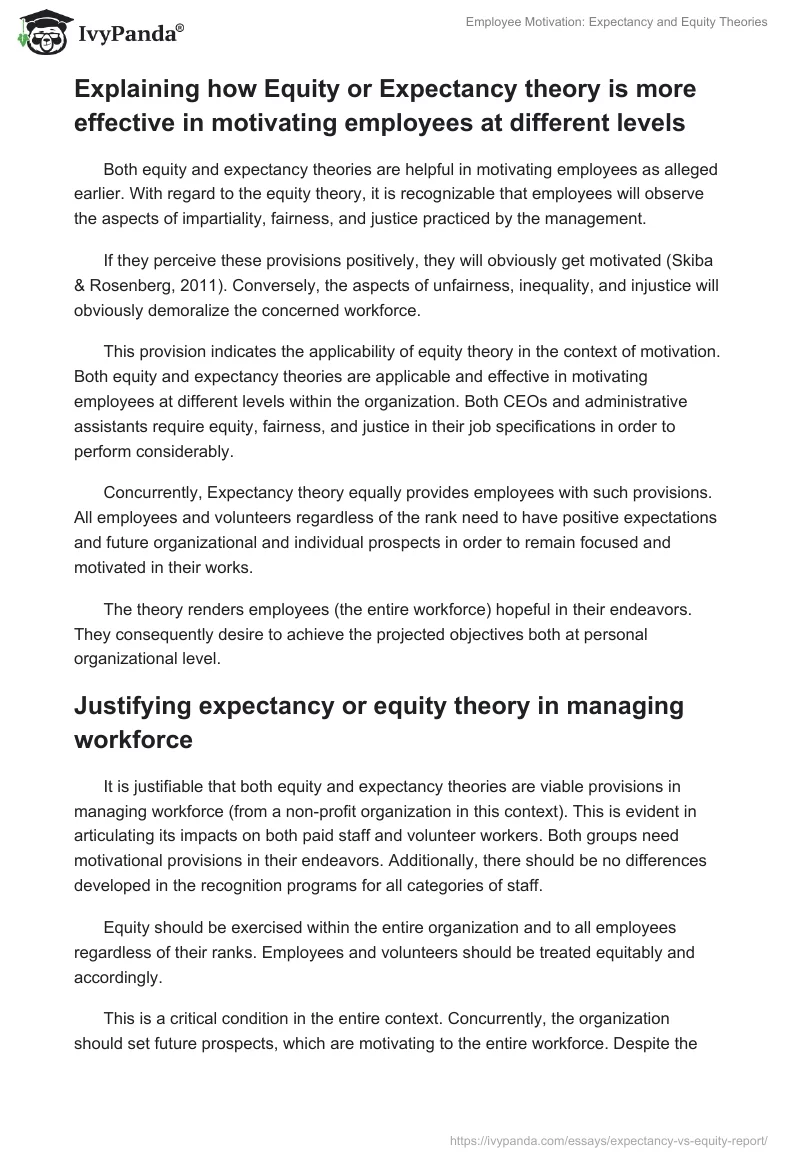Employee Motivation: Expectancy and Equity Theories. Page 3