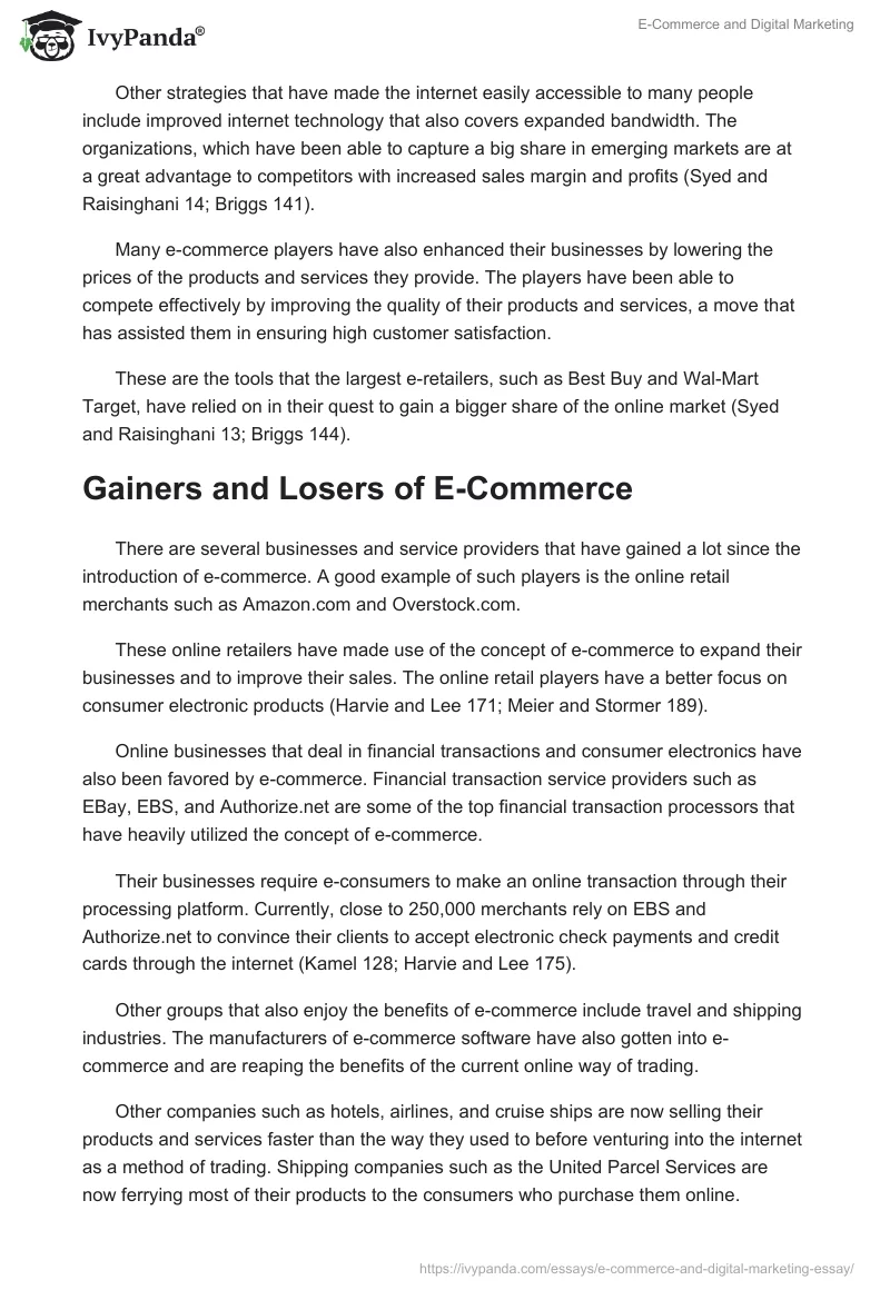 E-Commerce and Digital Marketing. Page 3