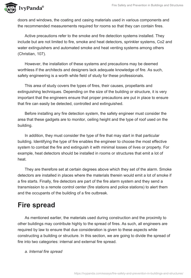 Fire Safety and Prevention in Buildings and Structures. Page 5