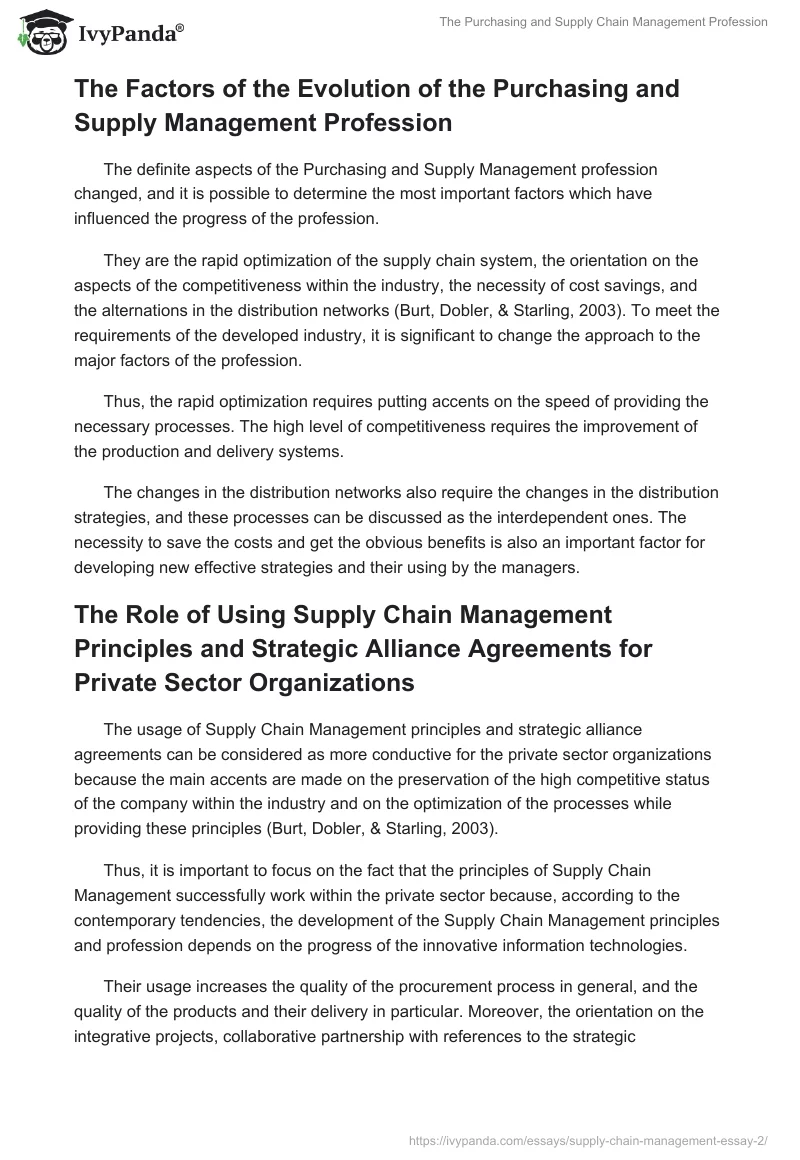 The Purchasing and Supply Chain Management Profession. Page 2