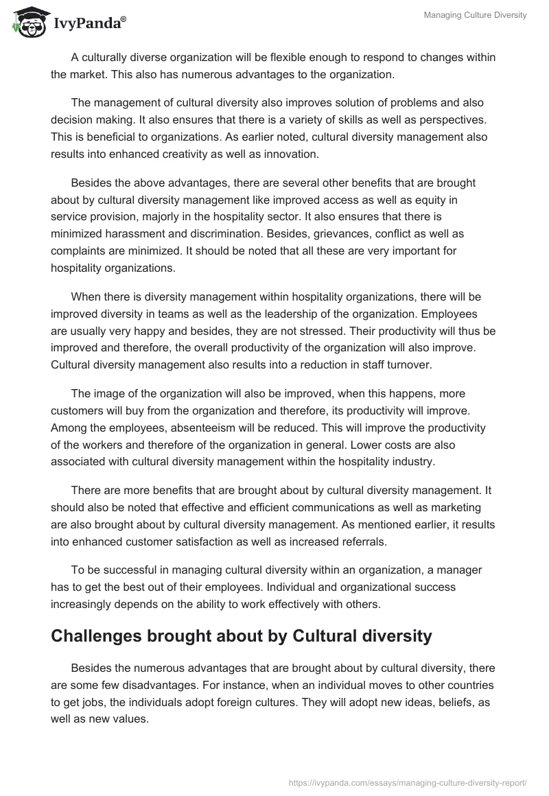 Managing Culture Diversity. Page 5