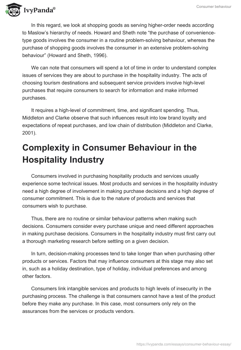 Consumer behaviour. Page 4