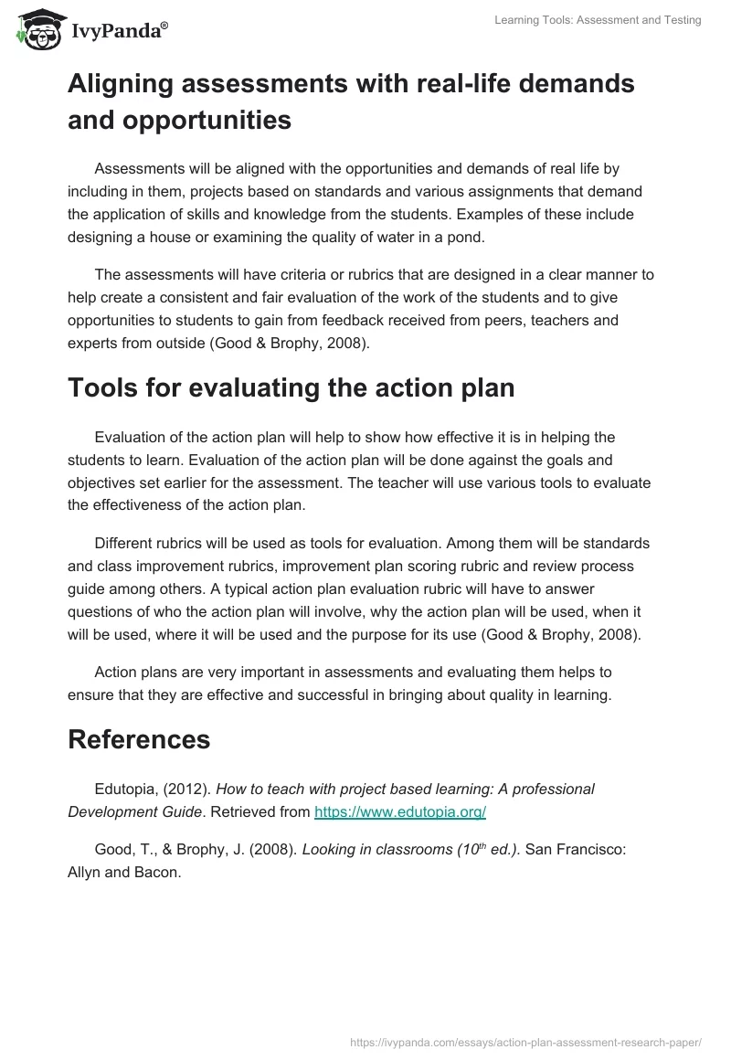 Learning Tools: Assessment and Testing. Page 3