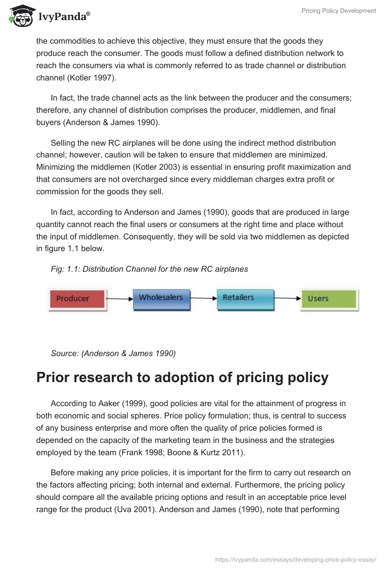 Pricing Policy Development. Page 2