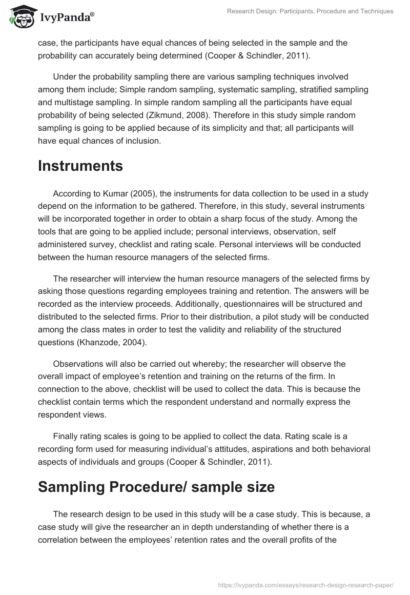 Research Design: Participants, Procedure and Techniques. Page 2