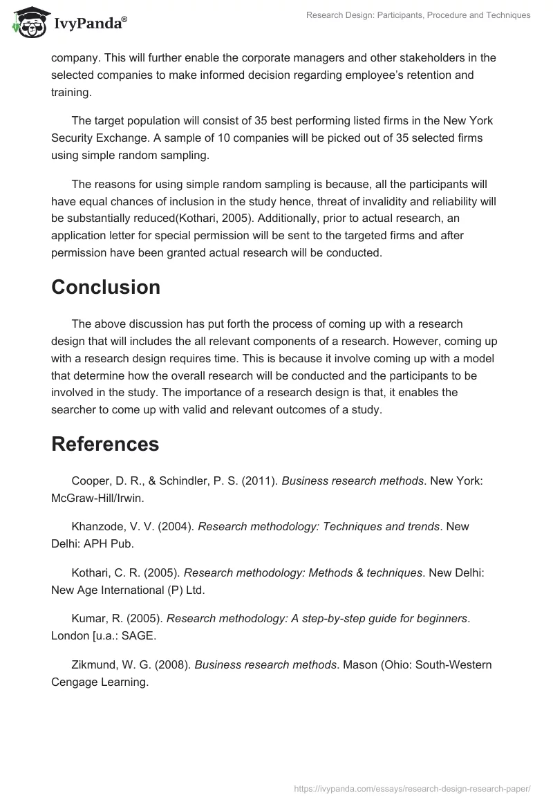 Research Design: Participants, Procedure and Techniques. Page 3