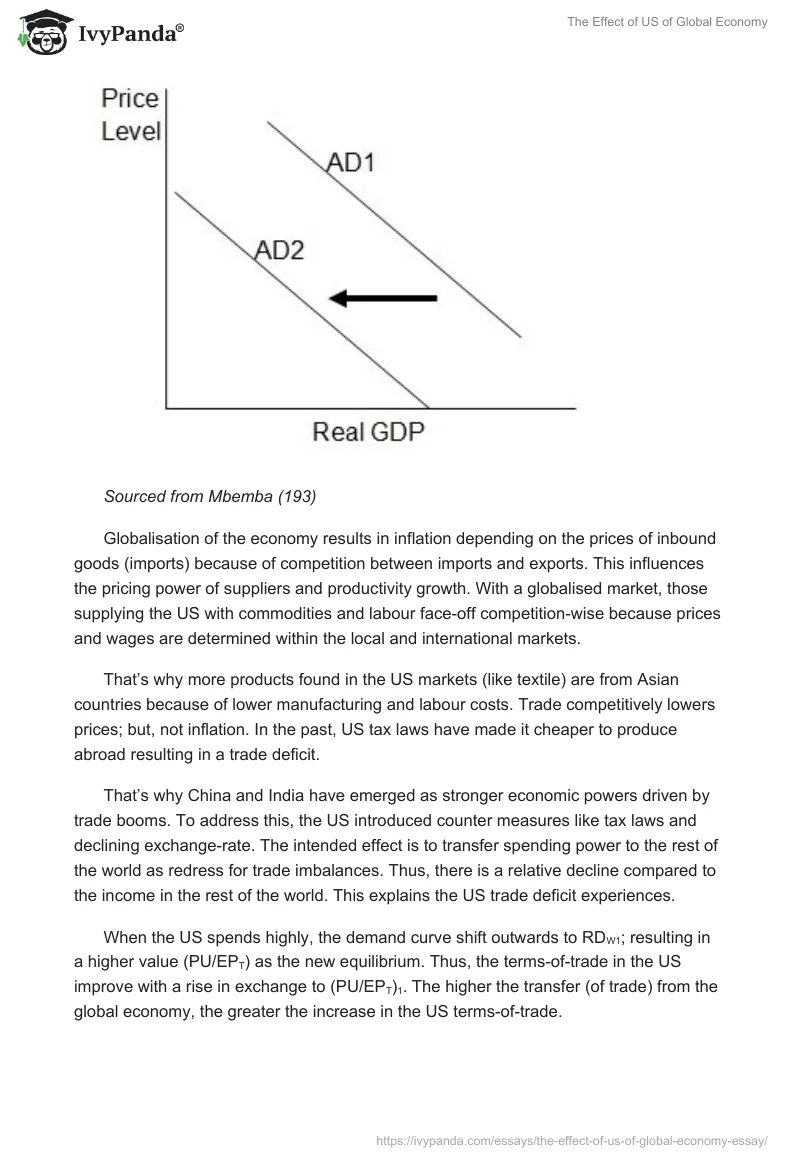 The Effect of US of Global Economy. Page 3