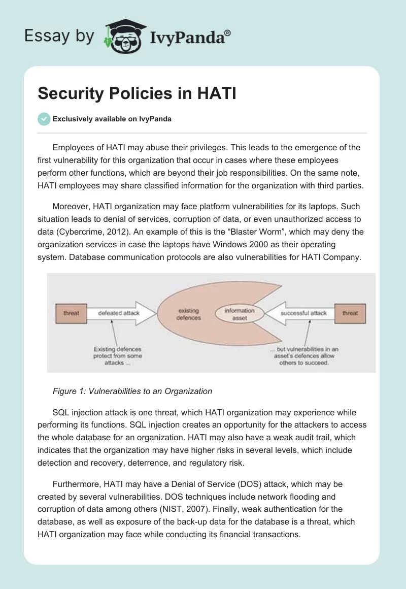 Security Policies in HATI. Page 1