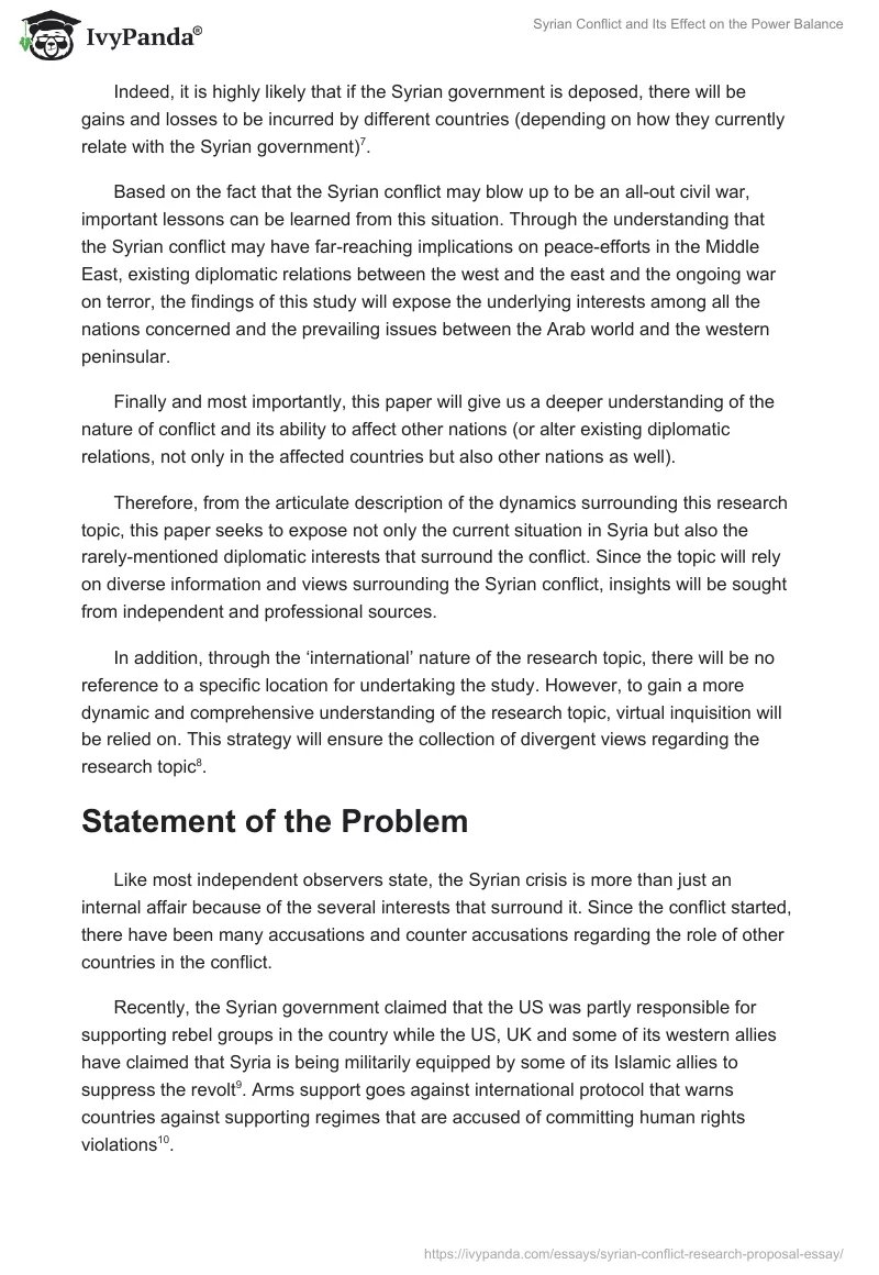Syrian Conflict and Its Effect on the Power Balance. Page 2