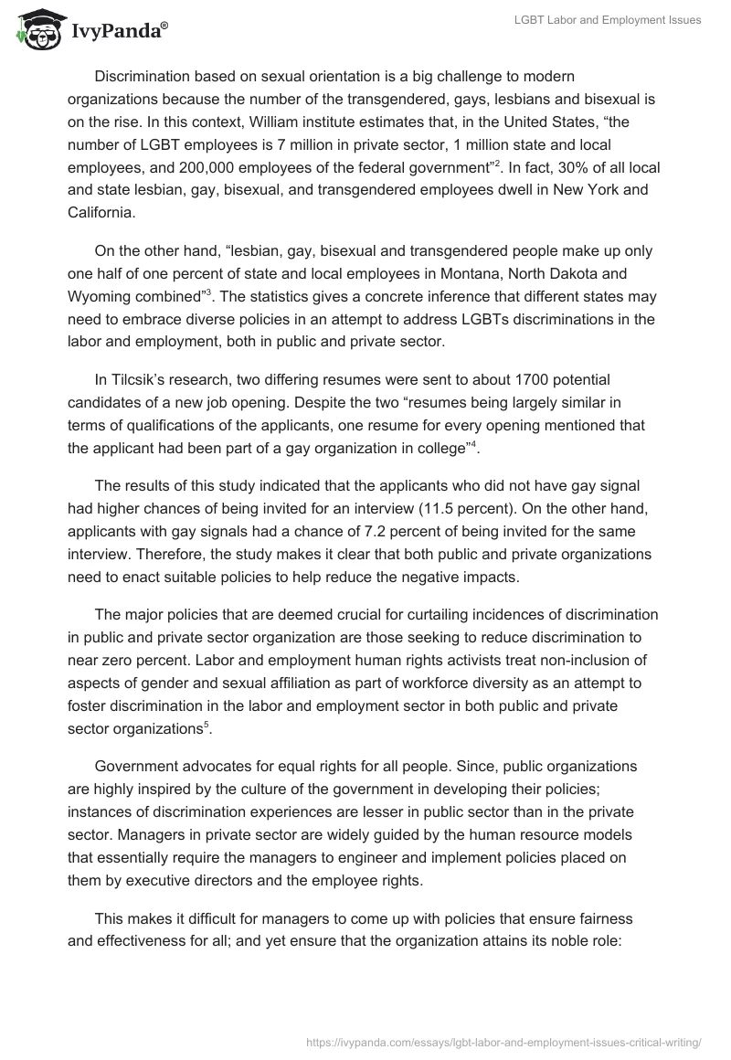 LGBT Labor and Employment Issues. Page 2