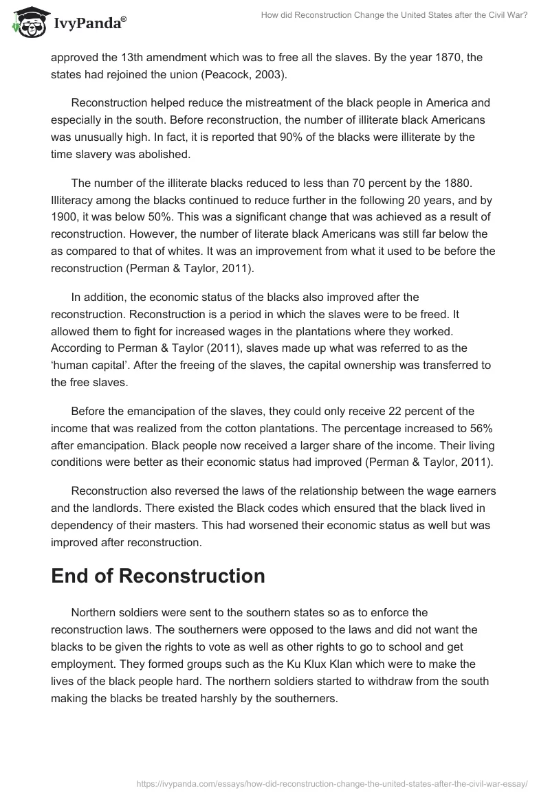 How Did Reconstruction Change the United States After the Civil War?. Page 2