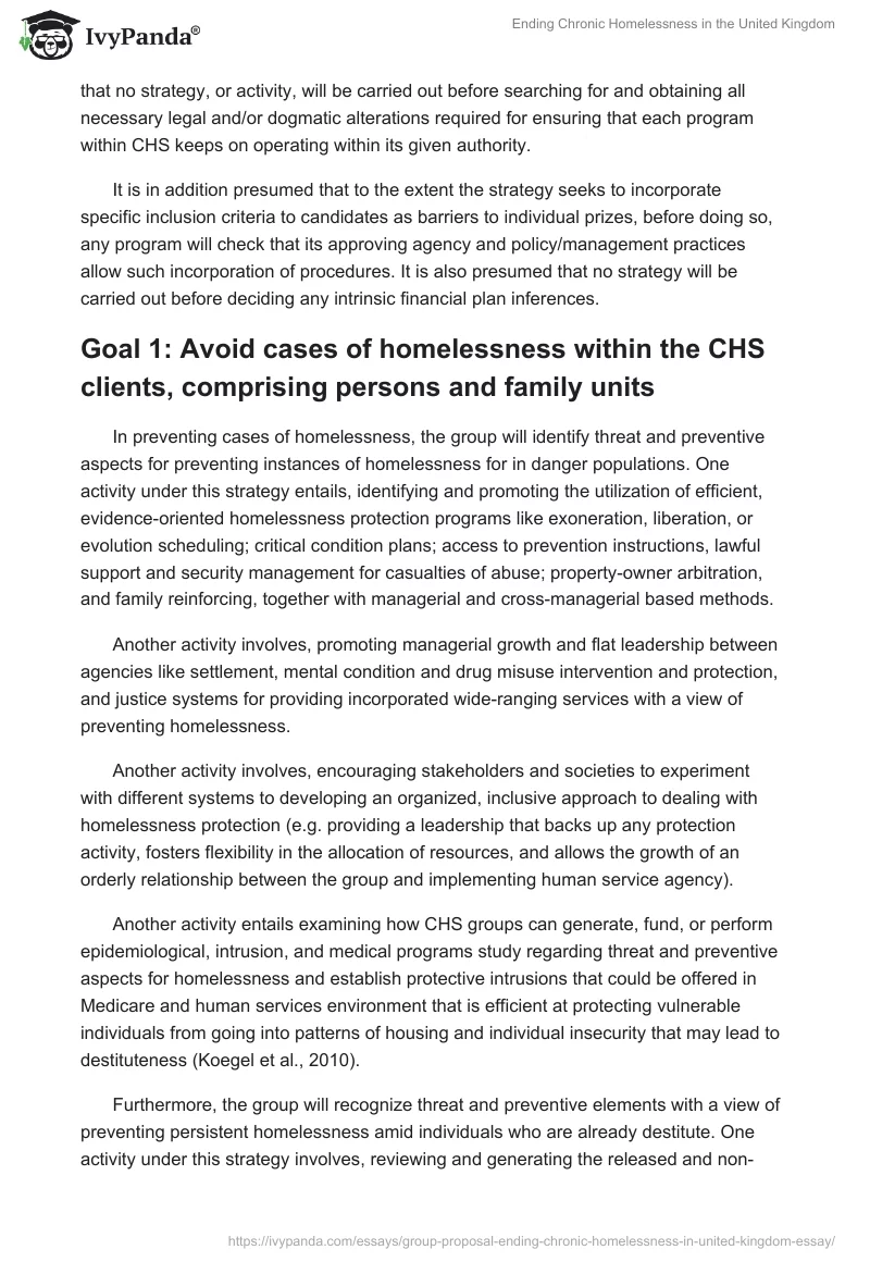 Ending Chronic Homelessness in the United Kingdom. Page 5