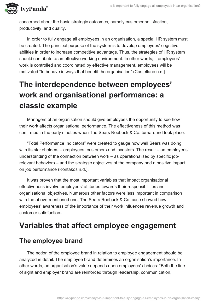 Is it important to fully engage all employees in an organisation?. Page 4