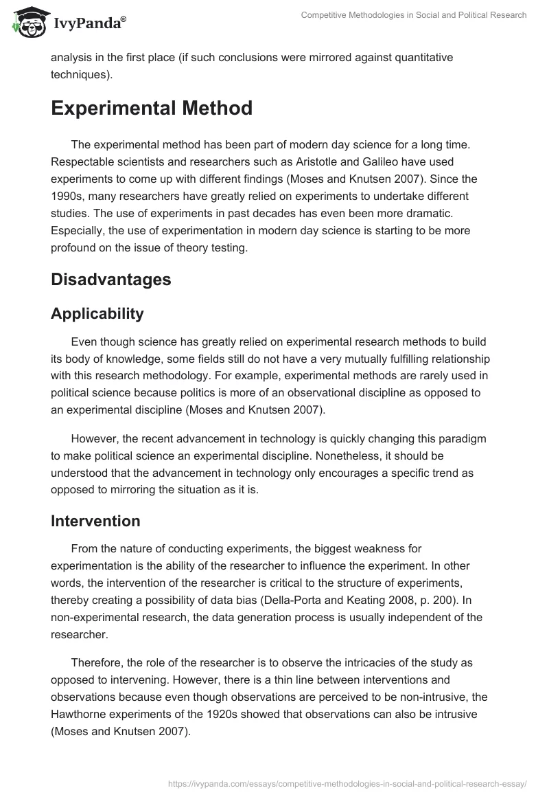Competitive Methodologies in Social and Political Research. Page 4