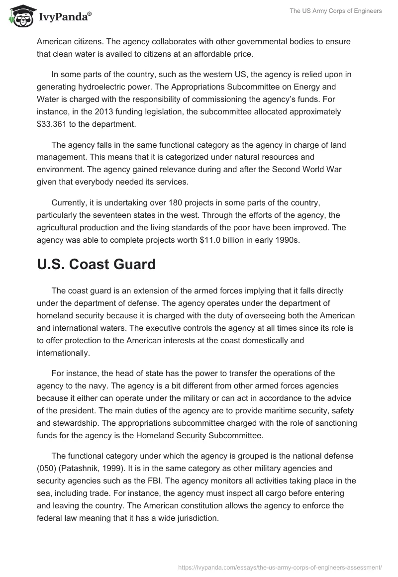 The US Army Corps of Engineers. Page 3