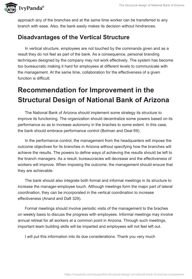 The structural design of National Bank of Arizona. Page 2