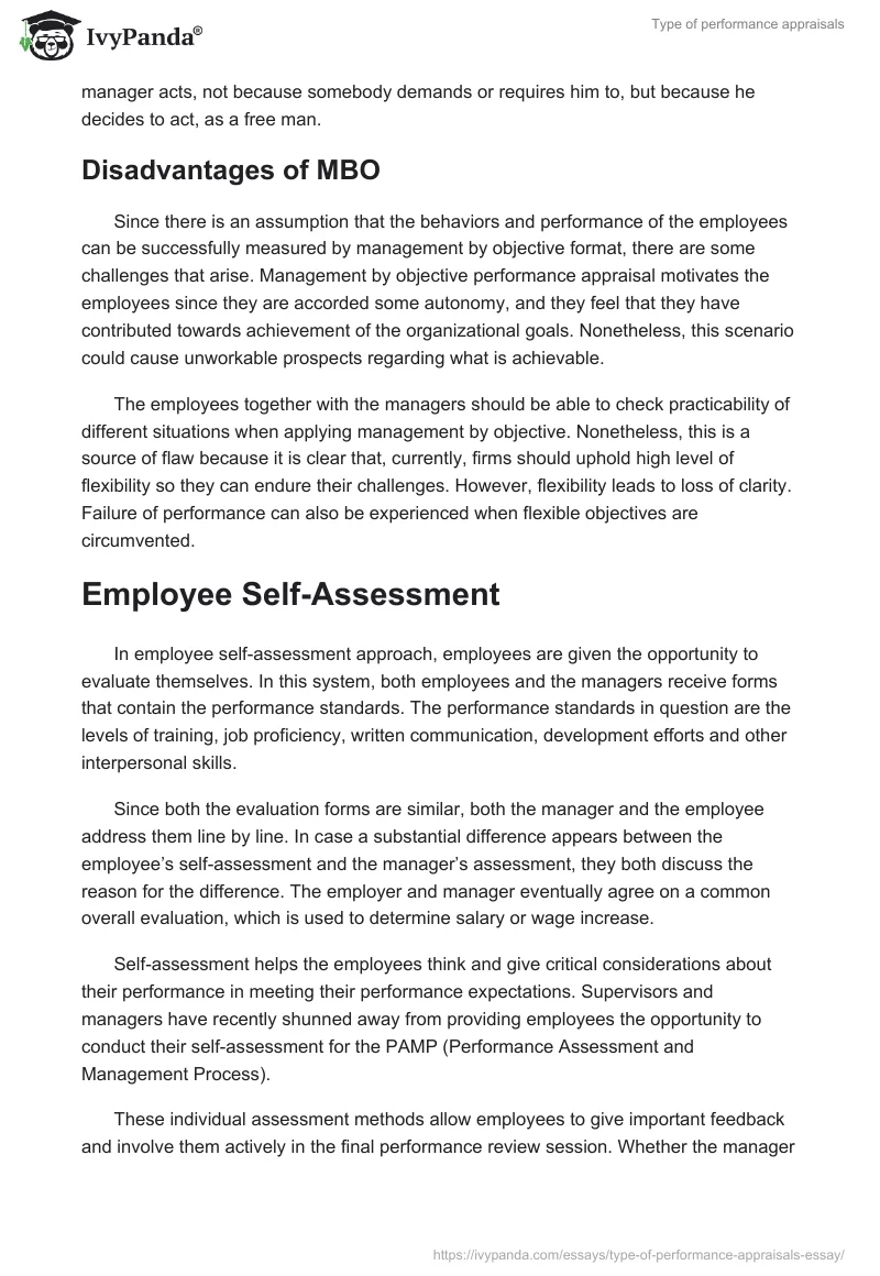 Type of Performance Appraisals. Page 5