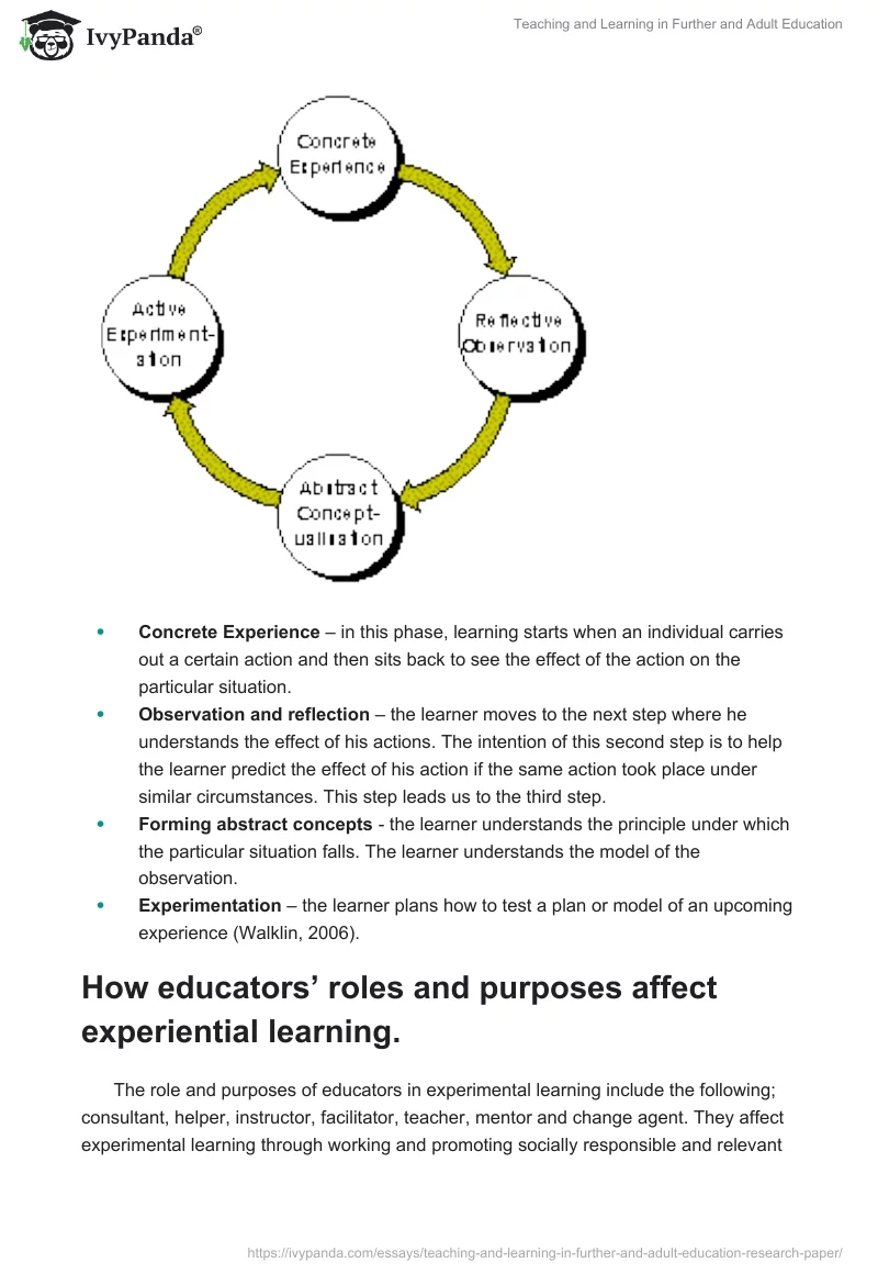 Teaching and Learning in Further and Adult Education. Page 2