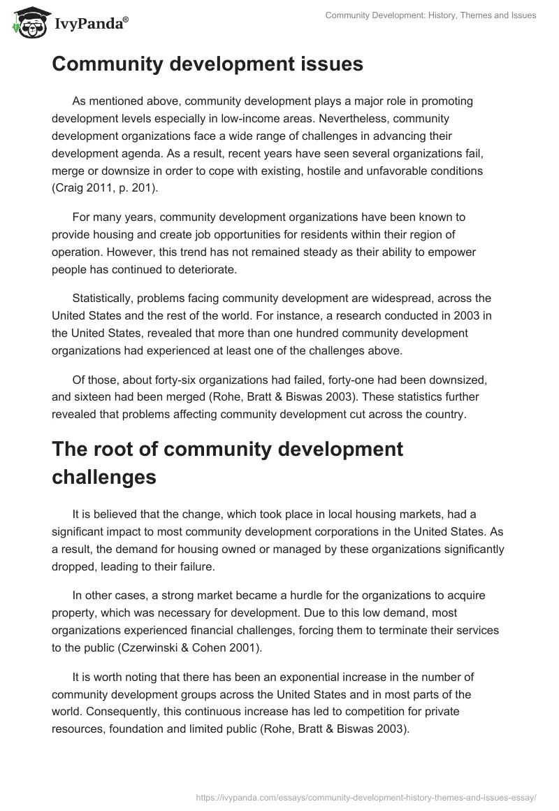 Community Development: History, Themes and Issues. Page 4