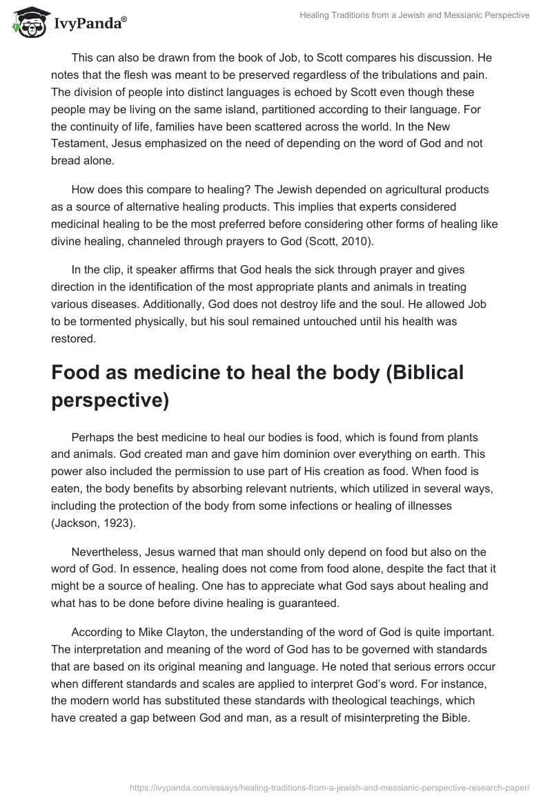 Healing Traditions from a Jewish and Messianic Perspective. Page 5