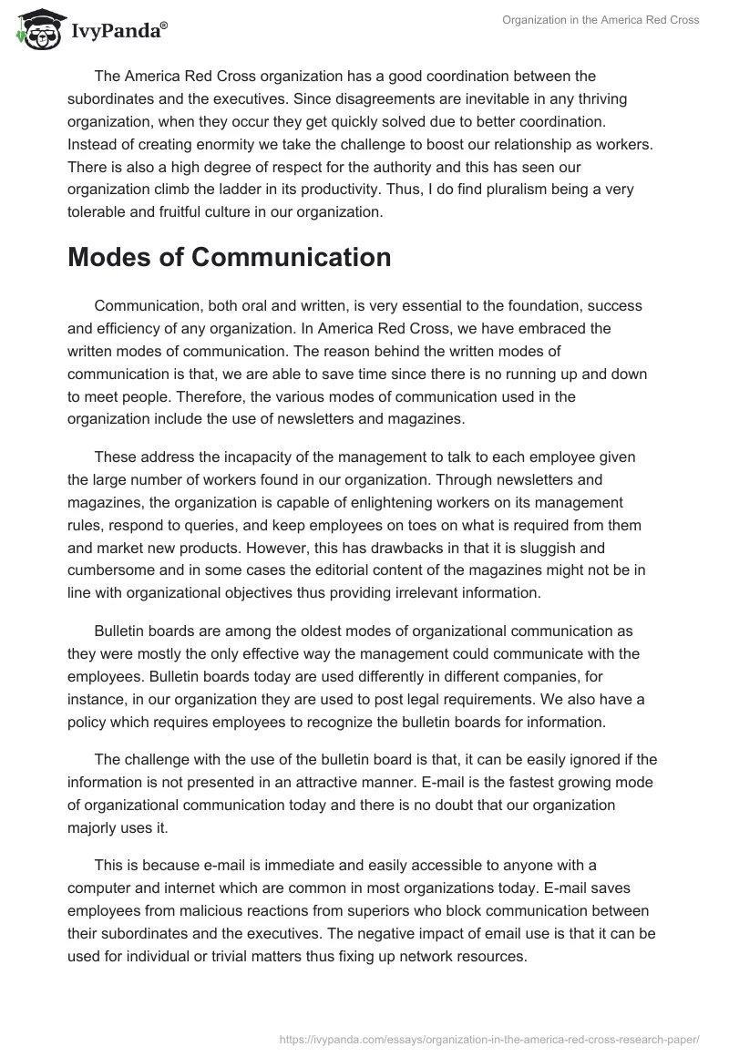 Organization in the America Red Cross. Page 2