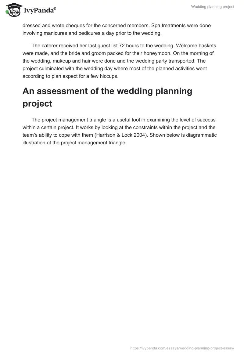 Wedding planning project. Page 4
