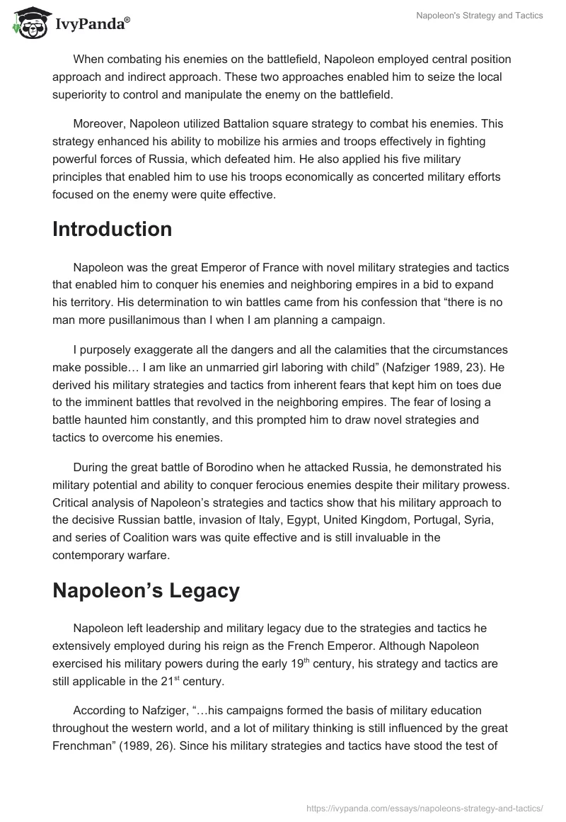 Napoleon's Strategy and Tactics. Page 2