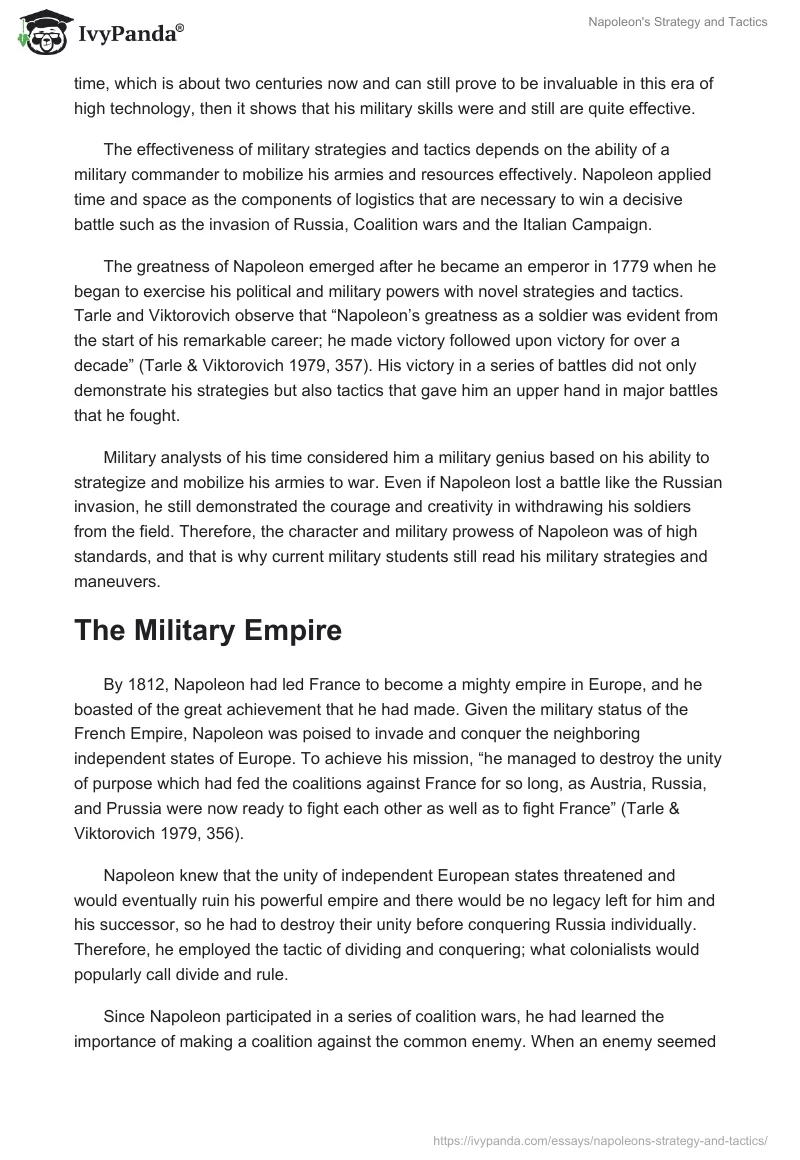 Napoleon's Strategy and Tactics. Page 3