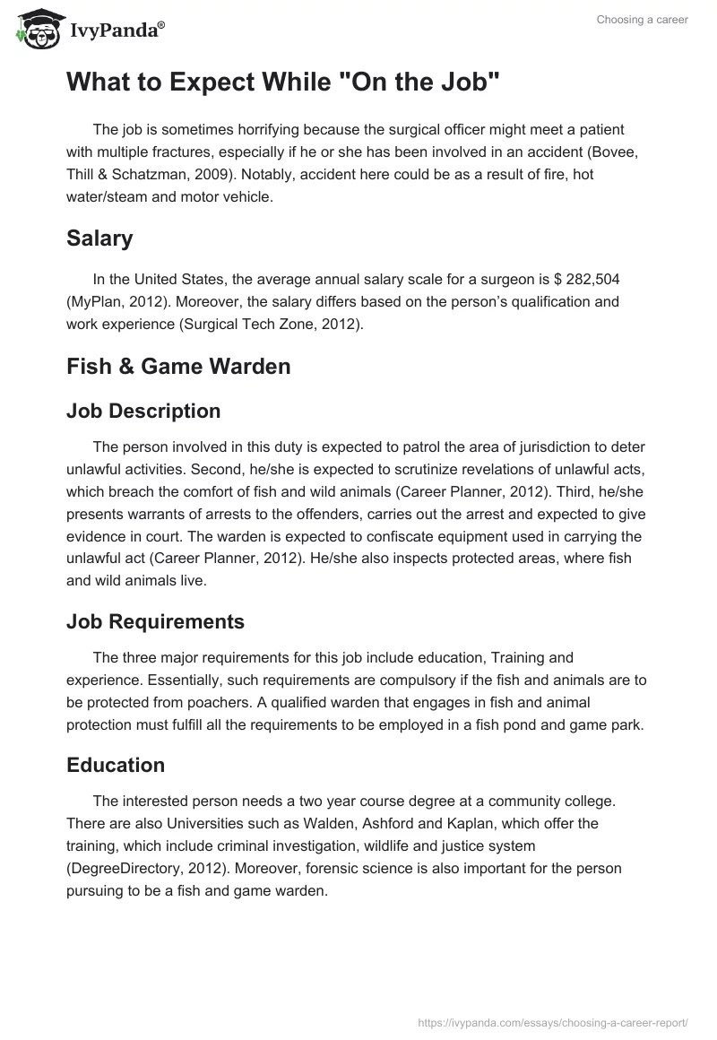 Choosing a Career. Page 3