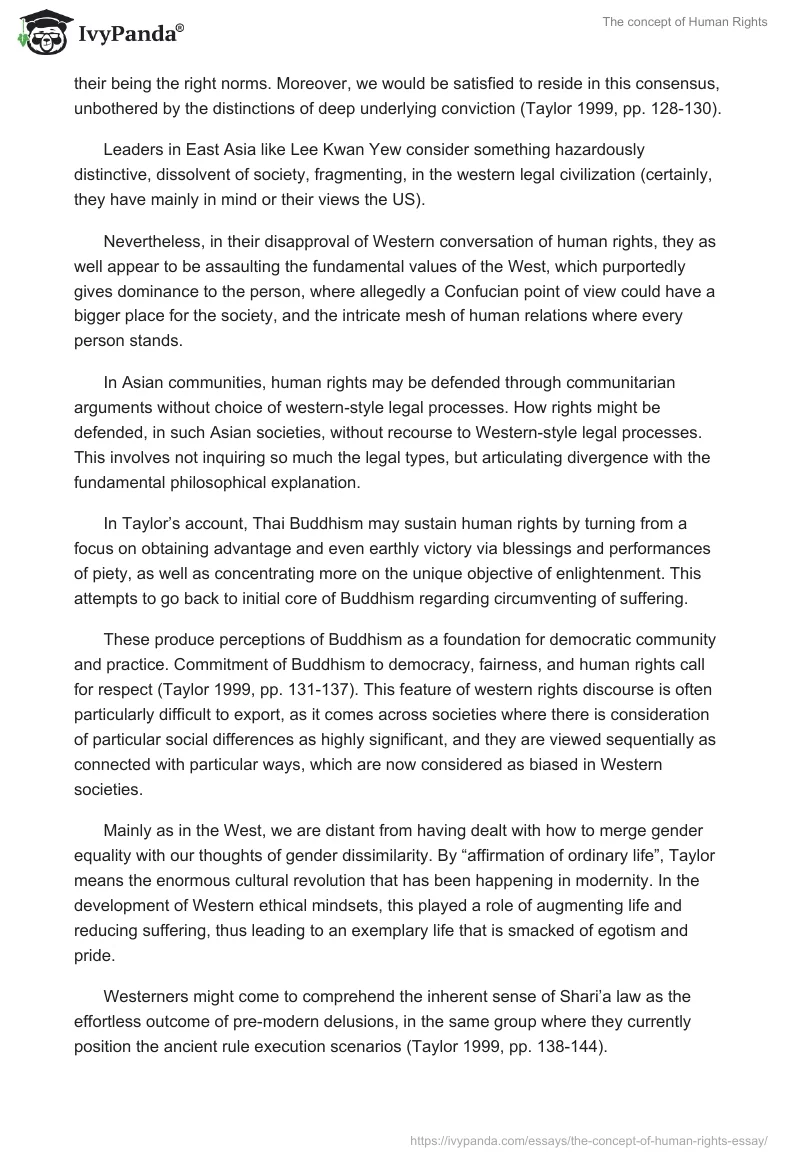 The concept of Human Rights. Page 3