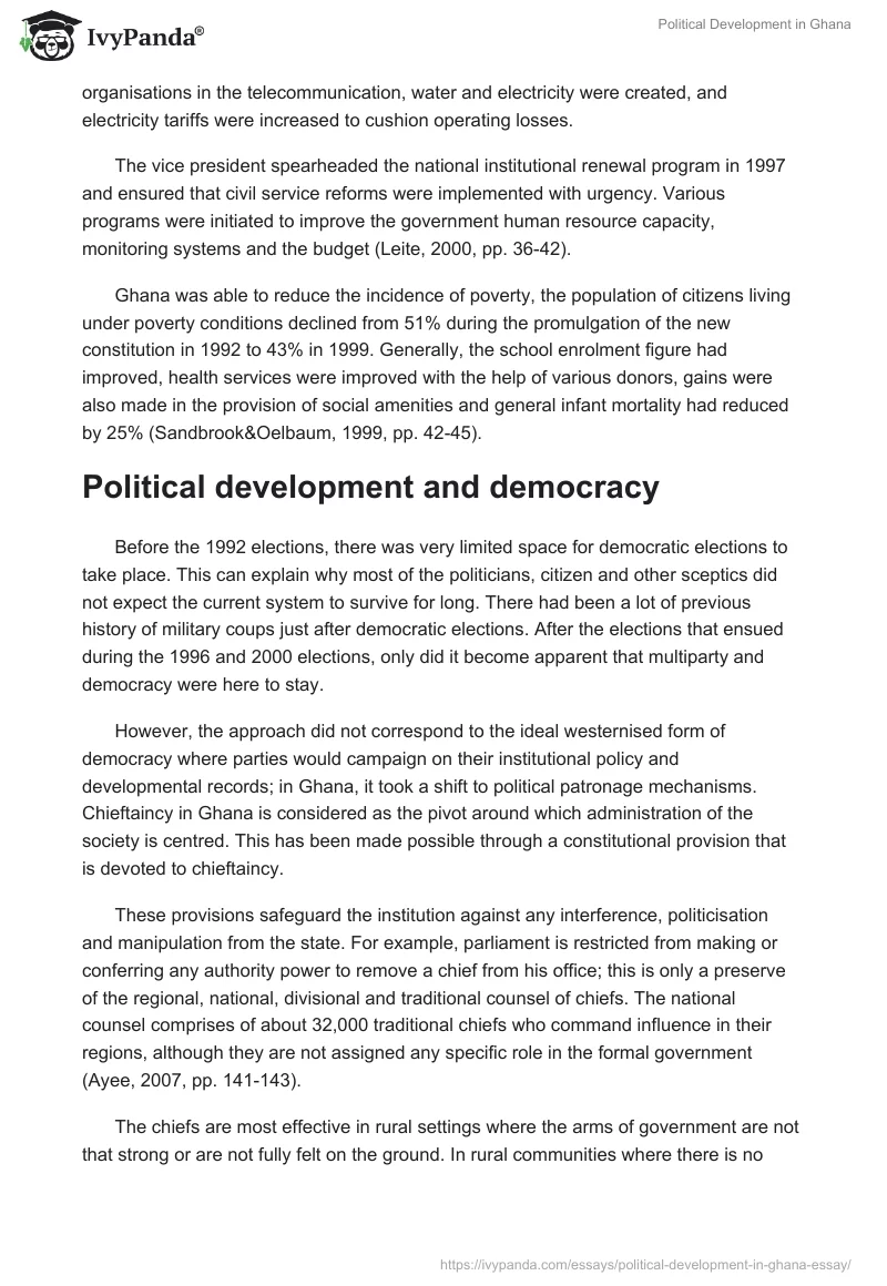 Political Development in Ghana. Page 5