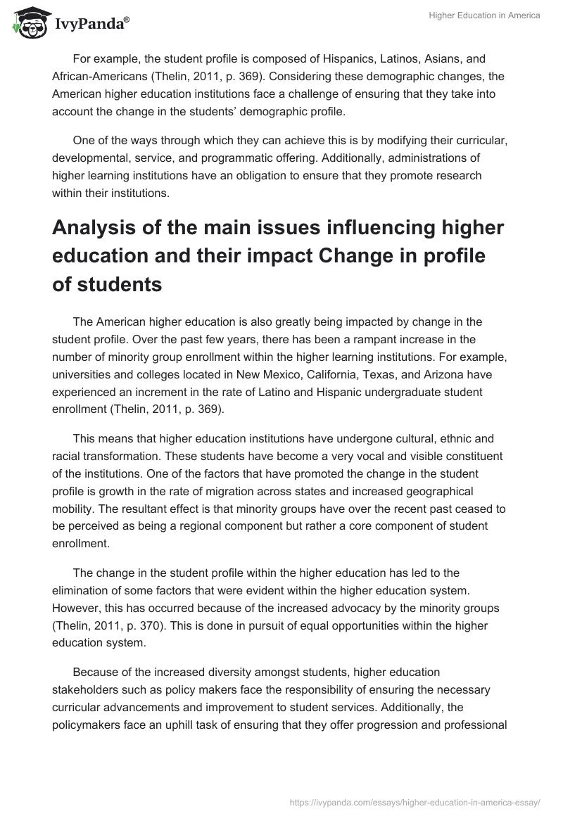 Higher Education in America. Page 4