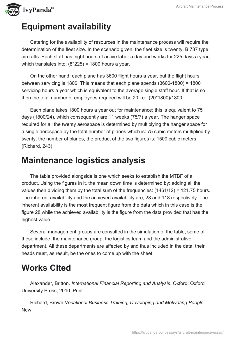 Aircraft Maintenance Process. Page 2