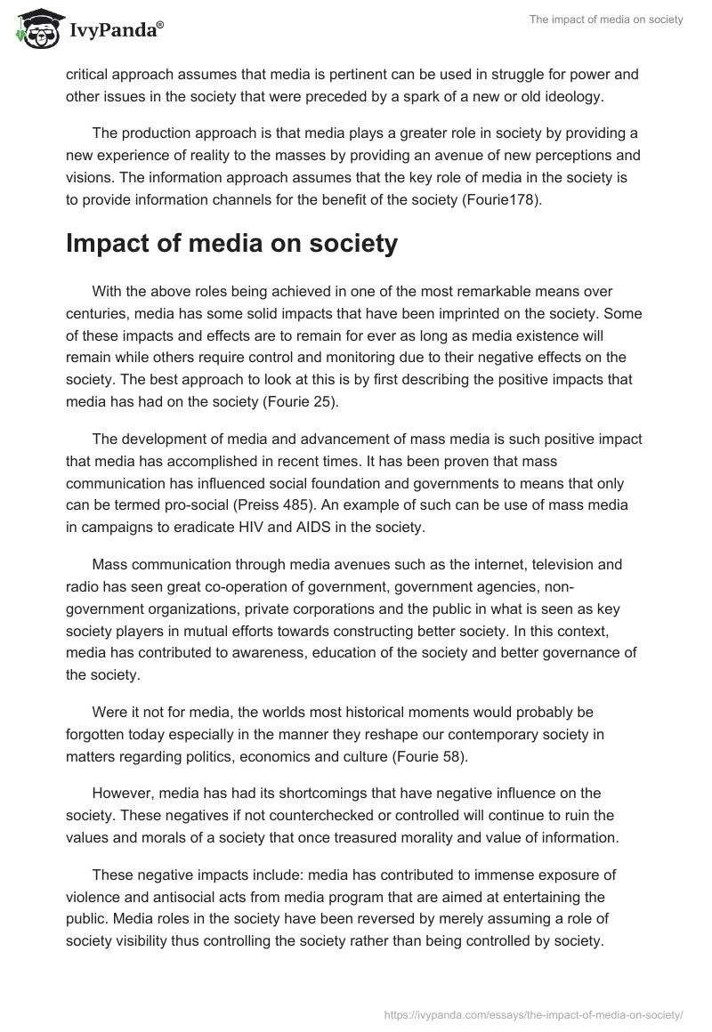 impact of media and technology essay